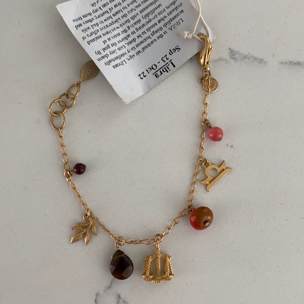 David Aubrey Libra charm bracelet